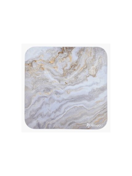 Arozzi Zona Square Floor Pad | White Marble 1 Arozzi Zona Square Floor Pad | White Marble 1