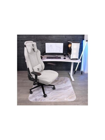 Arozzi Zona Square Floor Pad | White Marble 4