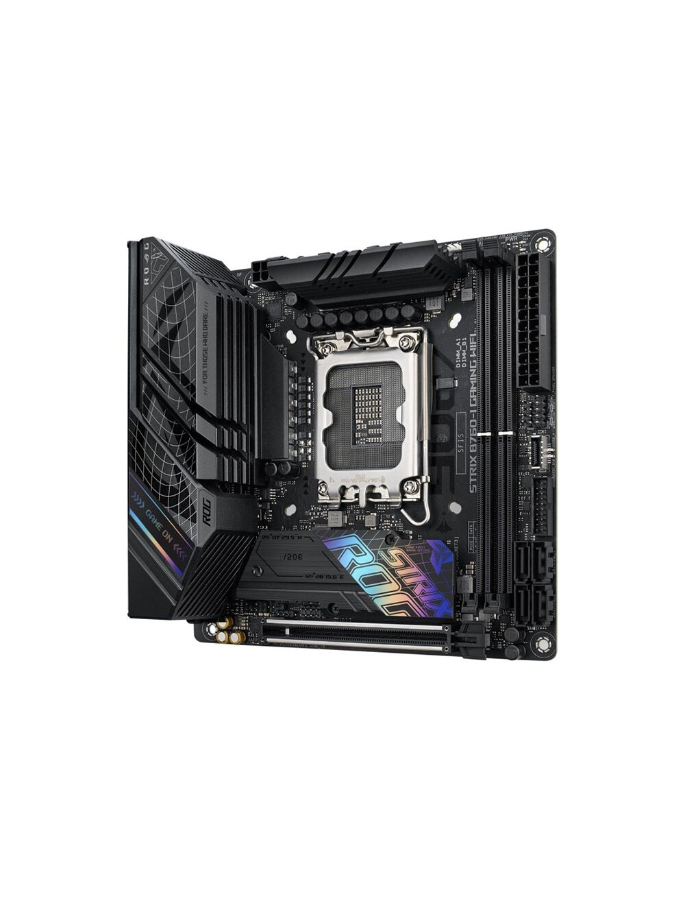 Asus | ROG STRIX B760-I GAMING WIFI | Processor family Intel | Processor socket LGA1700 | DDR5 SDRAM | Supported hard disk drive interfaces M.2, SATA | Number of SATA connectors 4 2 Asus | ROG STRIX B760-I GAMING WIFI | Processor family Intel | Processor socket LGA1700 | DDR5 SDRAM | Supported hard disk drive interfaces M.2, SATA | Number of SATA connectors 4 2