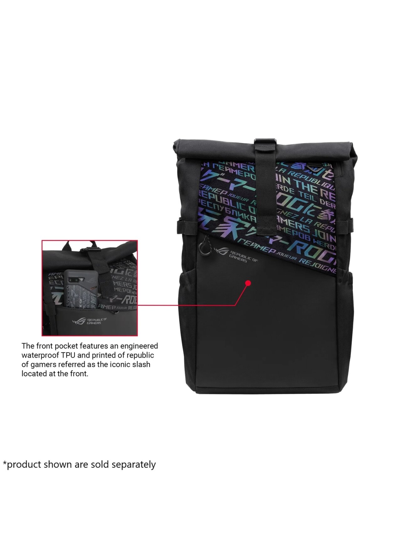 Asus BP4701 ROG BACKPACK/15_17 | Asus BP4701 | Notebook carrying backpack | Fits up to size 17 " | Backpack | Black 4