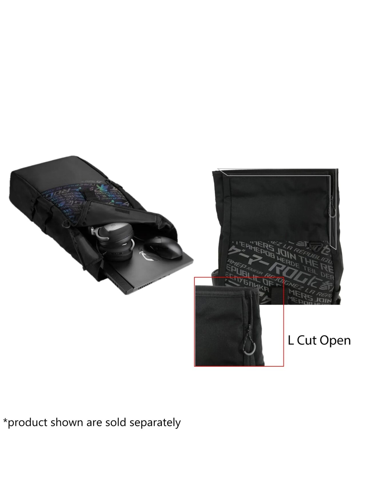 Asus BP4701 ROG BACKPACK/15_17 | Asus BP4701 | Notebook carrying backpack | Fits up to size 17 " | Backpack | Black 5
