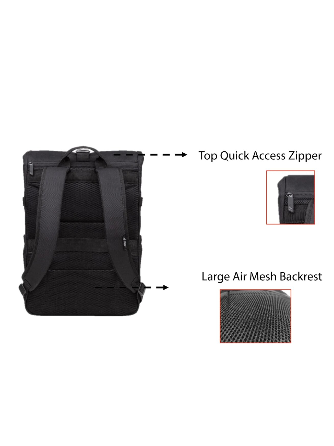 Asus BP4701 ROG BACKPACK/15_17 | Asus BP4701 | Notebook carrying backpack | Fits up to size 17 " | Backpack | Black 7