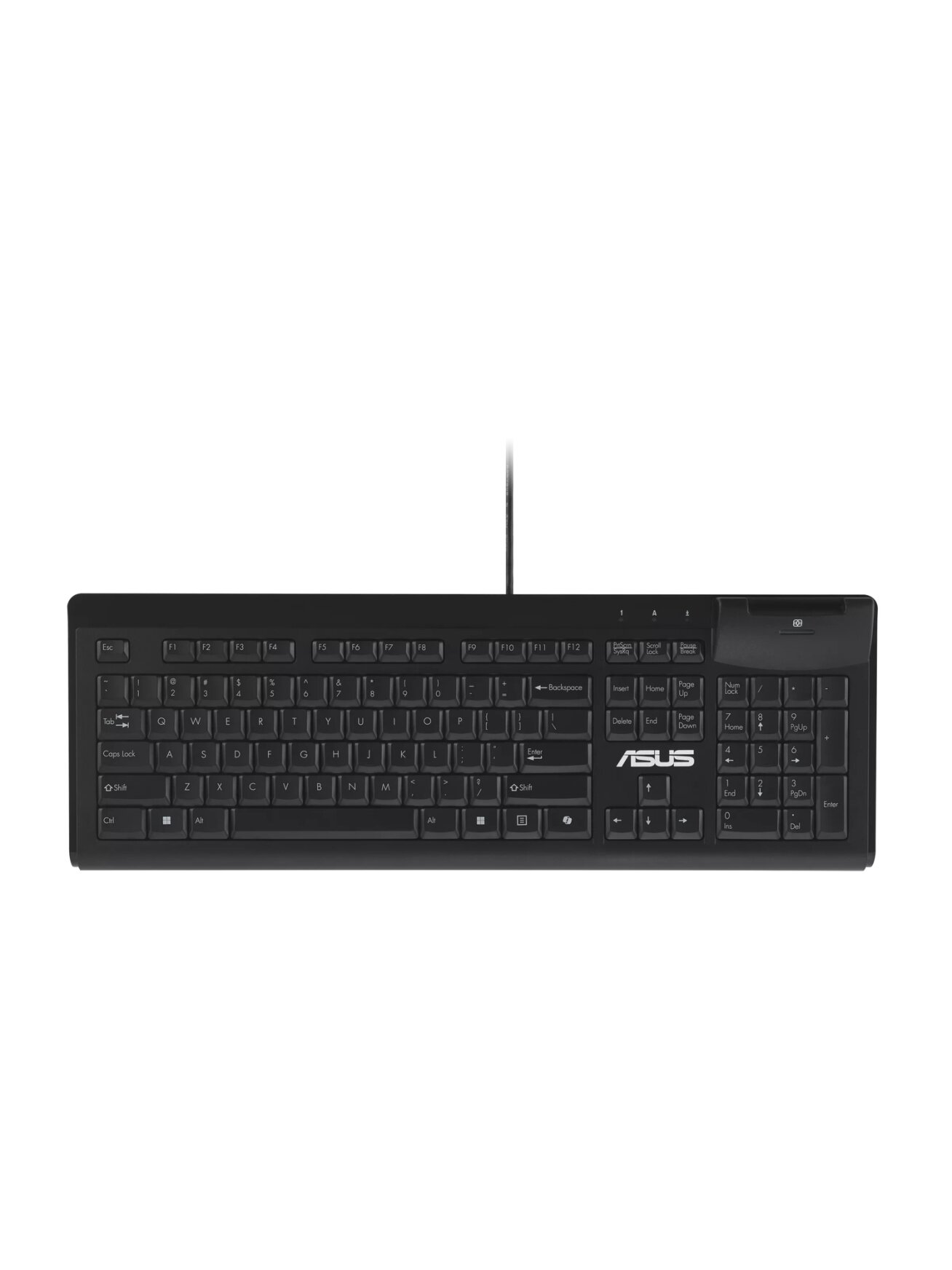 Asus KU100 | Smart Card Keyboard | Wired | US | Black Asus KU100 | Smart Card Keyboard | Wired | US | Black