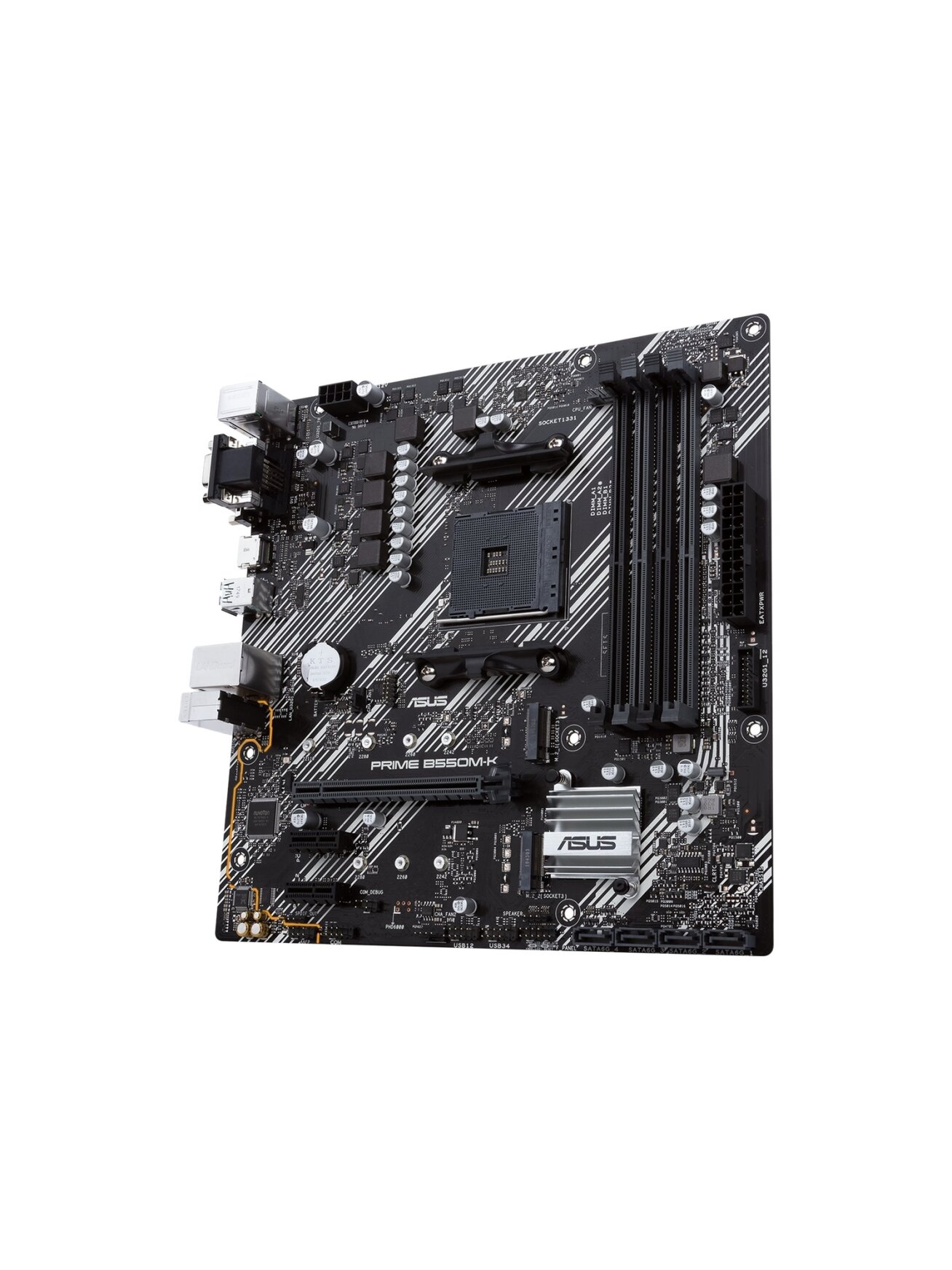 Asus | PRIME B550M-K | Processor family AMD | Processor socket AM4 | DDR4 | Memory slots 4 | Chipset AMD B | Micro ATX 1 Asus | PRIME B550M-K | Processor family AMD | Processor socket AM4 | DDR4 | Memory slots 4 | Chipset AMD B | Micro ATX 1
