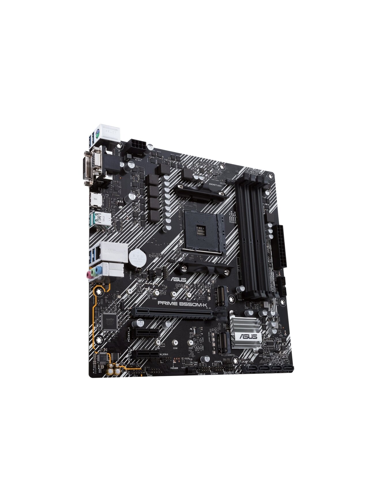 Asus | PRIME B550M-K | Processor family AMD | Processor socket AM4 | DDR4 | Memory slots 4 | Chipset AMD B | Micro ATX 2 Asus | PRIME B550M-K | Processor family AMD | Processor socket AM4 | DDR4 | Memory slots 4 | Chipset AMD B | Micro ATX 2