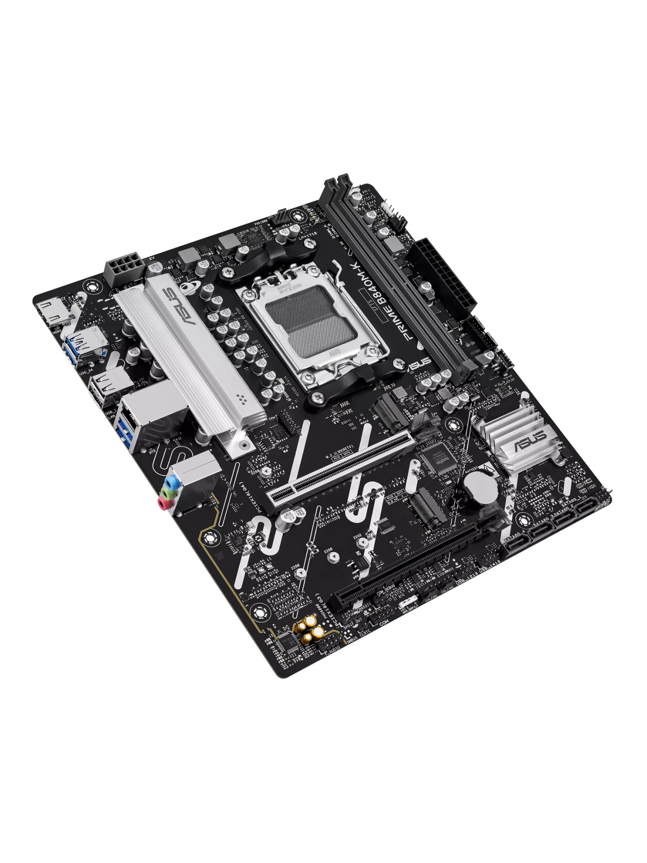 Asus PRIME B840M-K | Processor family AMD | Processor socket AM5 | DDR5 | Supported hard disk drive interfaces SATA, M.2 | Number of SATA connectors 2 2