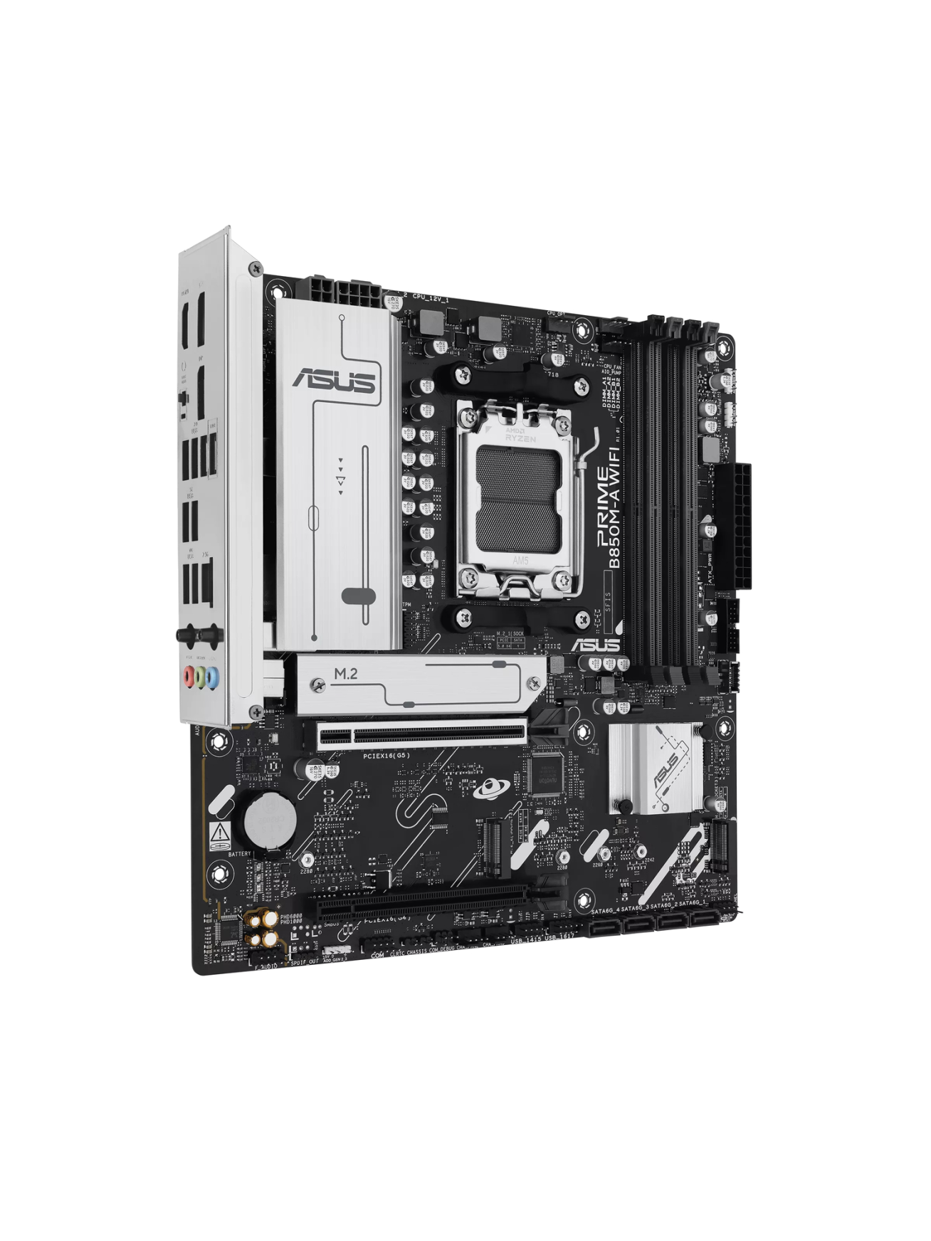 Asus PRIME B850M-A WIFI | Processor family AMD | Processor socket AM5 | DDR5 | Supported hard disk drive interfaces SATA, M.2 | Number of SATA connectors 4 1