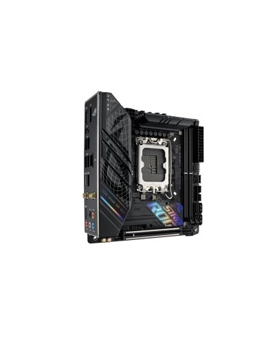 Asus | ROG STRIX B760-I GAMING WIFI | Processor family Intel | Processor socket LGA1700 | DDR5 SDRAM | Supported hard disk drive interfaces M.2, SATA | Number of SATA connectors 4