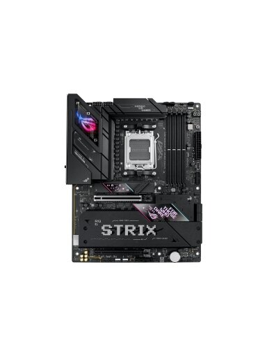 Asus ROG STRIX B850-E GAMING WIFI | Processor family AMD | Processor socket AM5 | DDR5 | Supported hard disk drive interfaces SATA, M.2 | Number of SATA connectors 4 Asus ROG STRIX B850-E GAMING WIFI | Processor family AMD | Processor socket AM5 | DDR5 | Supported hard disk drive interfaces SATA, M.2 | Number of SATA connectors 4