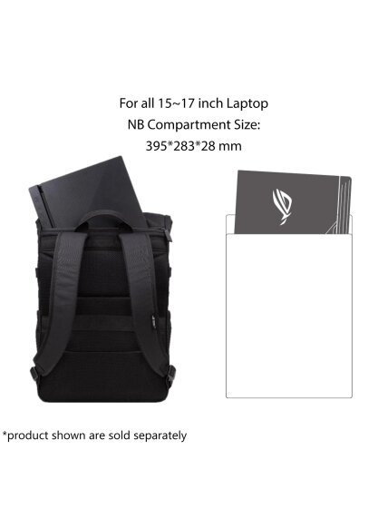Asus BP4701 ROG BACKPACK/15_17 | Asus BP4701 | Notebook carrying backpack | Fits up to size 17 " | Backpack | Black 6