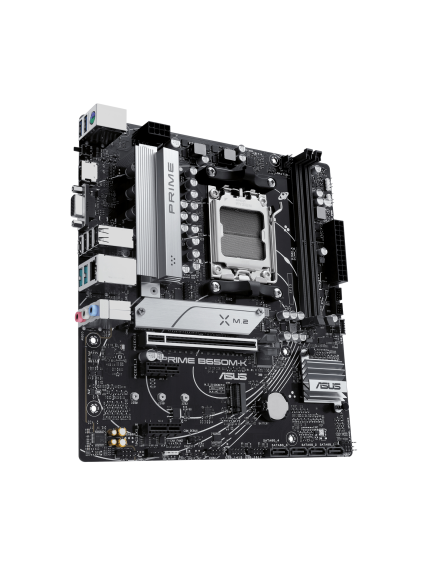 Asus | PRIME B650M-K | Processor family AMD | Processor socket AM5 | DDR5 | Supported hard disk drive interfaces SATA, M.2 | Number of SATA connectors 4 2