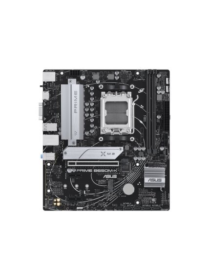 Asus | PRIME B650M-K | Processor family AMD | Processor socket AM5 | DDR5 | Supported hard disk drive interfaces SATA, M.2 | Number of SATA connectors 4 Asus | PRIME B650M-K | Processor family AMD | Processor socket AM5 | DDR5 | Supported hard disk drive interfaces SATA, M.2 | Number of SATA connectors 4