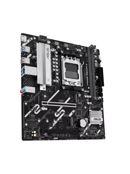 Asus PRIME B840M-K | Processor family AMD | Processor socket AM5 | DDR5 | Supported hard disk drive interfaces SATA, M.2 | Number of SATA connectors 2 3