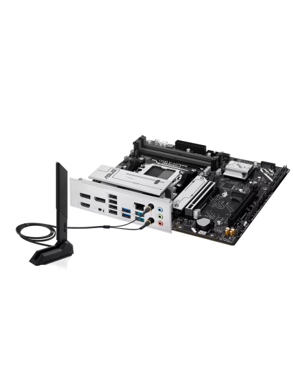 Asus PRIME B850M-A WIFI | Processor family AMD | Processor socket AM5 | DDR5 | Supported hard disk drive interfaces SATA, M.2 | Number of SATA connectors 4 4
