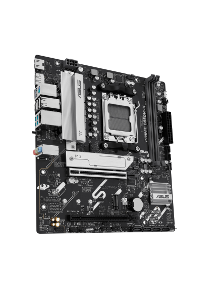 Asus PRIME B850M-K | Processor family AMD | Processor socket AM5 | DDR5 | Supported hard disk drive interfaces SATA, M.2 | Number of SATA connectors 4 1 Asus PRIME B850M-K | Processor family AMD | Processor socket AM5 | DDR5 | Supported hard disk drive interfaces SATA, M.2 | Number of SATA connectors 4 1