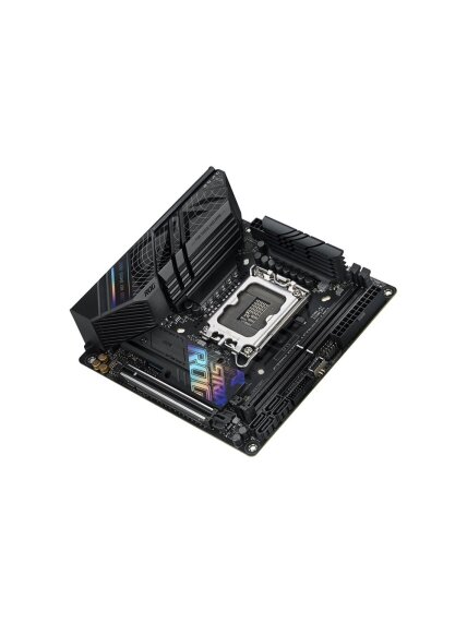 Asus | ROG STRIX B760-I GAMING WIFI | Processor family Intel | Processor socket LGA1700 | DDR5 SDRAM | Supported hard disk drive interfaces M.2, SATA | Number of SATA connectors 4 3 Asus | ROG STRIX B760-I GAMING WIFI | Processor family Intel | Processor socket LGA1700 | DDR5 SDRAM | Supported hard disk drive interfaces M.2, SATA | Number of SATA connectors 4 3