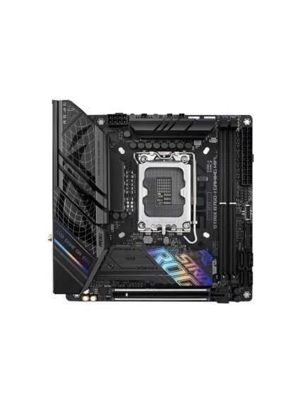 Asus | ROG STRIX B760-I GAMING WIFI | Processor family Intel | Processor socket LGA1700 | DDR5 SDRAM | Supported hard disk drive interfaces M.2, SATA | Number of SATA connectors 4 Asus | ROG STRIX B760-I GAMING WIFI | Processor family Intel | Processor socket LGA1700 | DDR5 SDRAM | Supported hard disk drive interfaces M.2, SATA | Number of SATA connectors 4