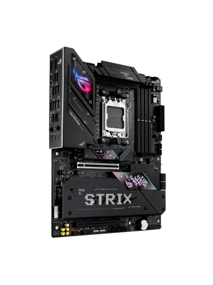 Asus ROG STRIX B850-E GAMING WIFI | Processor family AMD | Processor socket AM5 | DDR5 | Supported hard disk drive interfaces SATA, M.2 | Number of SATA connectors 4 1