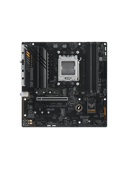 Asus | TUF GAMING A620M-PLUS | Processor family AMD | Processor socket AM5 | DDR5 DIMM | Memory slots 4 | Supported hard disk drive interfaces SATA, M.2 | Number of SATA connectors 4 | Chipset AMD A620 | Micro-ATX Asus | TUF GAMING A620M-PLUS | Processor family AMD | Processor socket AM5 | DDR5 DIMM | Memory slots 4 | Supported hard disk drive interfaces SATA, M.2 | Number of SATA connectors 4 | Chipset AMD A620 | Micro-ATX