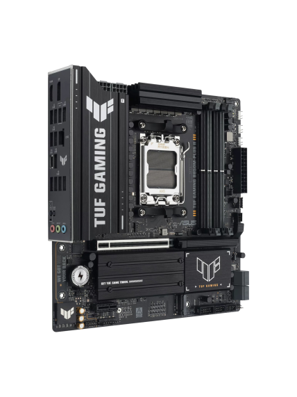 Asus TUF GAMING B850M-PLUS II | Processor family AMD | Processor socket AM5 | DDR5 | Supported hard disk drive interfaces SATA, M.2 | Number of SATA connectors 4 1