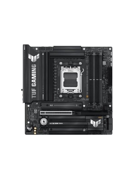 Asus TUF GAMING B850M-PLUS WIFI | Processor family AMD | Processor socket AM5 | DDR5 | Supported hard disk drive interfaces M.2, SATA | Number of SATA connectors 4