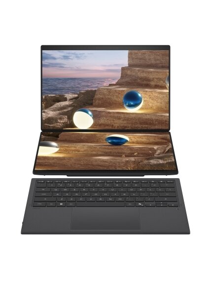 Asus | Zenbook Duo UX8407AA-SN066W | Moher Gray | 14 " | OLED | Touchscreen | 2.8K | 2880 x 1800 pixels | 144 Hz | Anti-Reflective | Intel Core Ultra X9 | 378H | 32 GB | LPDDR5X | Solid-state drive capacity 2000 GB | Intel Arc Graphics | Windows 11 Pro | 11 Asus | Zenbook Duo UX8407AA-SN066W | Moher Gray | 14 " | OLED | Touchscreen | 2.8K | 2880 x 1800 pixels | 144 Hz | Anti-Reflective | Intel Core Ultra X9 | 378H | 32 GB | LPDDR5X | Solid-state drive capacity 2000 GB | Intel Arc Graphics | Windows 11 Pro | 11