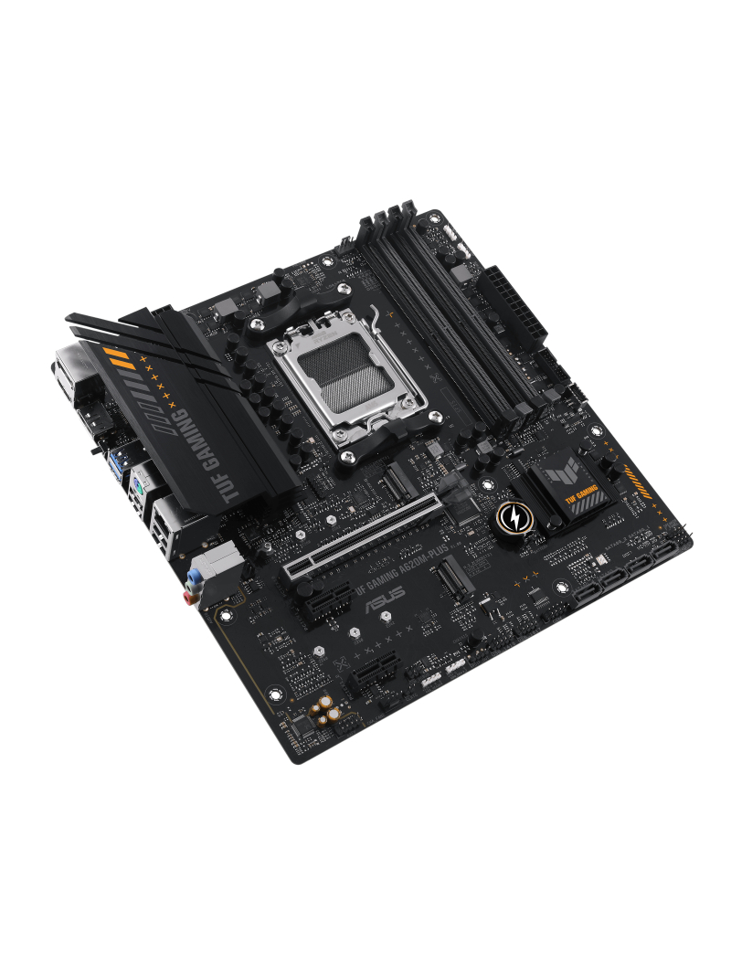 Asus | TUF GAMING A620M-PLUS | Processor family AMD | Processor socket AM5 | DDR5 DIMM | Memory slots 4 | Supported hard disk drive interfaces SATA, M.2 | Number of SATA connectors 4 | Chipset AMD A620 | Micro-ATX 3 Asus | TUF GAMING A620M-PLUS | Processor family AMD | Processor socket AM5 | DDR5 DIMM | Memory slots 4 | Supported hard disk drive interfaces SATA, M.2 | Number of SATA connectors 4 | Chipset AMD A620 | Micro-ATX 3
