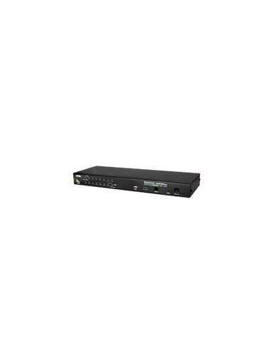 Aten | 16-Port PS/2-USB VGA KVM Switch with Daisy-Chain Port and USB Peripheral Support | CS1716A Aten | 16-Port PS/2-USB VGA KVM Switch with Daisy-Chain Port and USB Peripheral Support | CS1716A