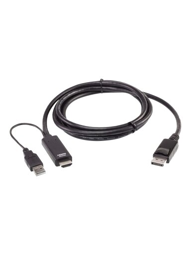Aten 2L-7D02HDP True 4K 1.8M HDMI to DisplayPort Cable | Aten | True 4K 1.8M HDMI to DisplayPort Cable | 2L-7D02HDP Aten 2L-7D02HDP True 4K 1.8M HDMI to DisplayPort Cable | Aten | True 4K 1.8M HDMI to DisplayPort Cable | 2L-7D02HDP