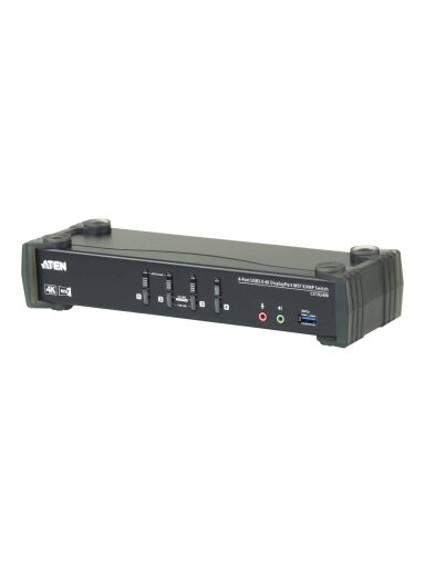 Aten | 4-Port USB3.0 4K DisplayPort KVMP Switch with Built-in MST Hub | CS1924M Aten | 4-Port USB3.0 4K DisplayPort KVMP Switch with Built-in MST Hub | CS1924M