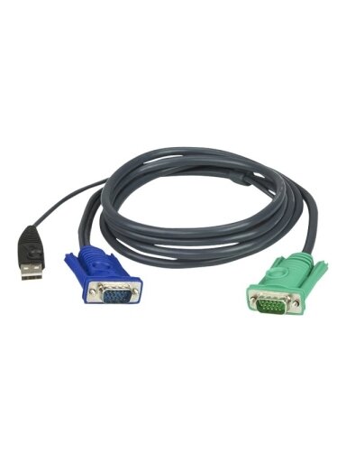 Aten | 5M USB KVM Cable with 3 in 1 SPHD | 2L-5205U Aten | 5M USB KVM Cable with 3 in 1 SPHD | 2L-5205U