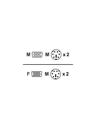 Aten | KVM Cable, 1.8M PS/2 | 2L-1001P