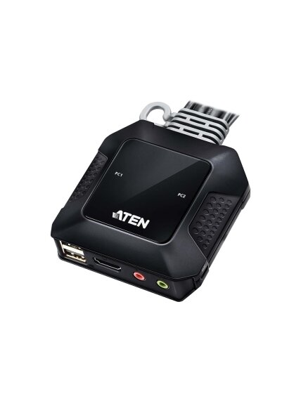 Aten | 2-Port USB 4K HDMI Cable KVM Switch with Remote Port Selector | CS22H-AT 5 Aten | 2-Port USB 4K HDMI Cable KVM Switch with Remote Port Selector | CS22H-AT 5