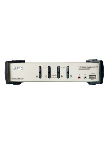 Aten | 4-Port PS/2-USB VGA/Audio KVMP Switch with OSD | CS1734B 1 Aten | 4-Port PS/2-USB VGA/Audio KVMP Switch with OSD | CS1734B 1