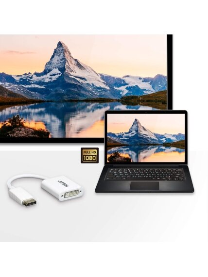 Aten VC965 DisplayPort to DVI Adapter | Aten | DisplayPort to DVI Adapter | VC965 | DP to DVI 1