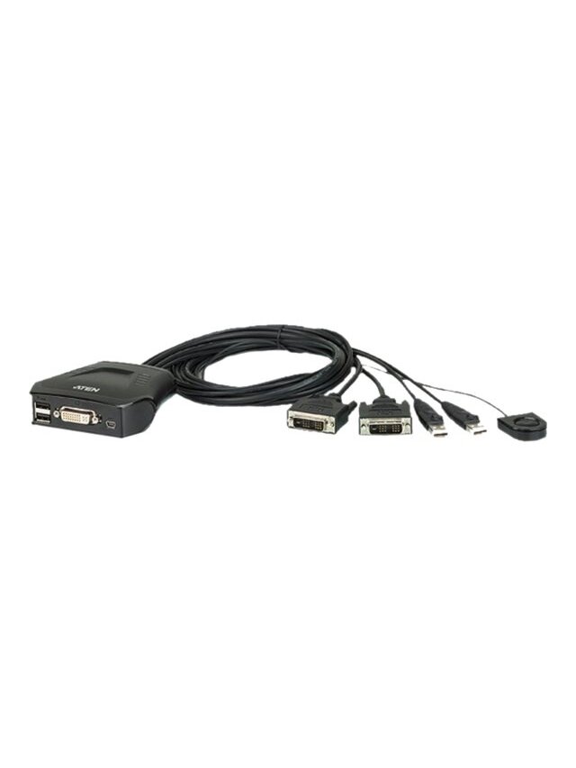 Aten 2-Port USB DVI Cable KVM Switch with Remote Port Selector | Aten | Remote Port Selector | 2-Port USB DVI Cable KVM Switch with Remote Port Selector Aten 2-Port USB DVI Cable KVM Switch with Remote Port Selector | Aten | Remote Port Selector | 2-Port USB DVI Cable KVM Switch with Remote Port Selector