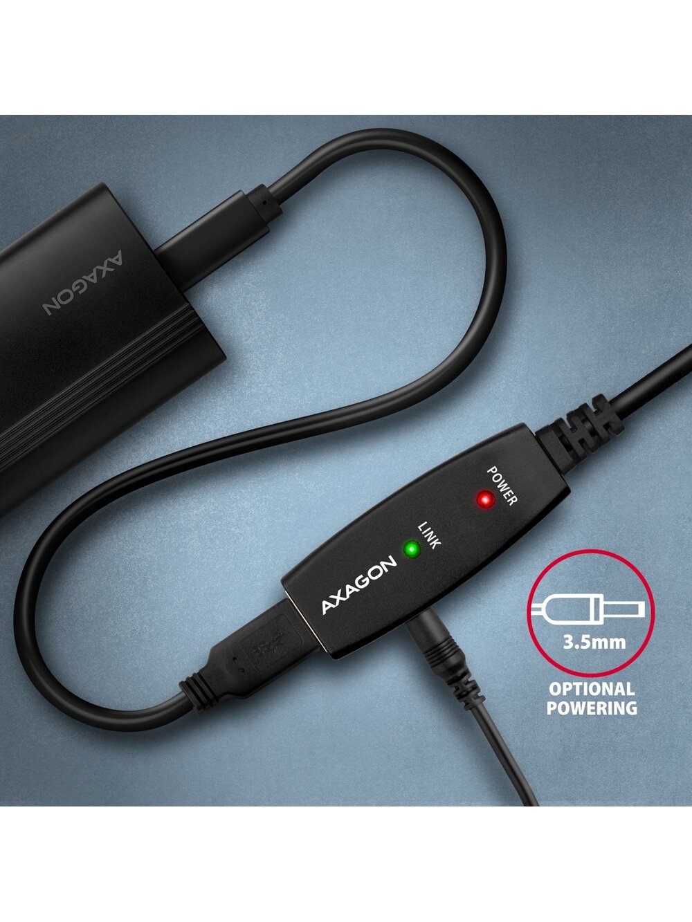 AXAGON | Active extension cable, 7.5 m | ADR-207 | USB Type-A to USB Type-A 3 AXAGON | Active extension cable, 7.5 m | ADR-207 | USB Type-A to USB Type-A 3