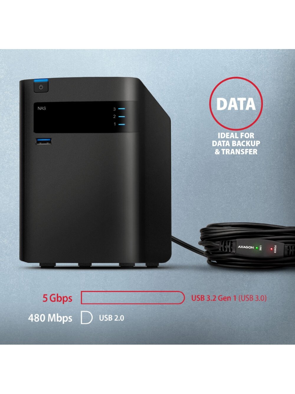AXAGON | Active extension USB 3.2, 5 m | ADR-305 5 AXAGON | Active extension USB 3.2, 5 m | ADR-305 5