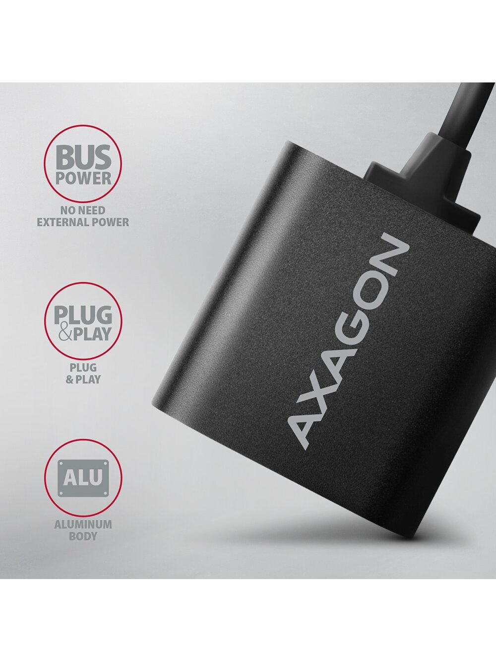 AXAGON | ADA-12 USB - Cable Audio Adapter 3
