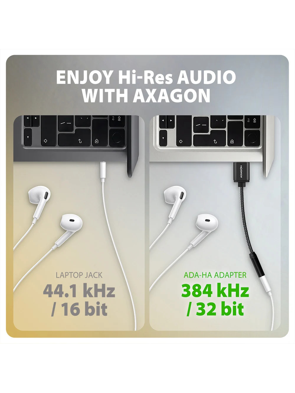 AXAGON ADA-HA USB-A Hi-Res DAC audio adapter 1 AXAGON ADA-HA USB-A Hi-Res DAC audio adapter 1