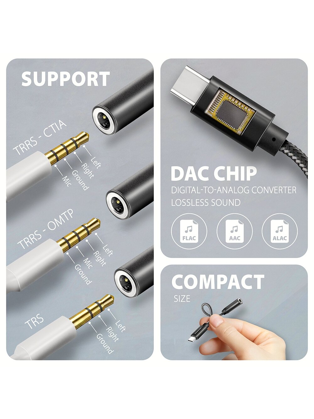 AXAGON | ADA-HC USB-C - HI-RES DAC Audio Adapter 3 AXAGON | ADA-HC USB-C - HI-RES DAC Audio Adapter 3