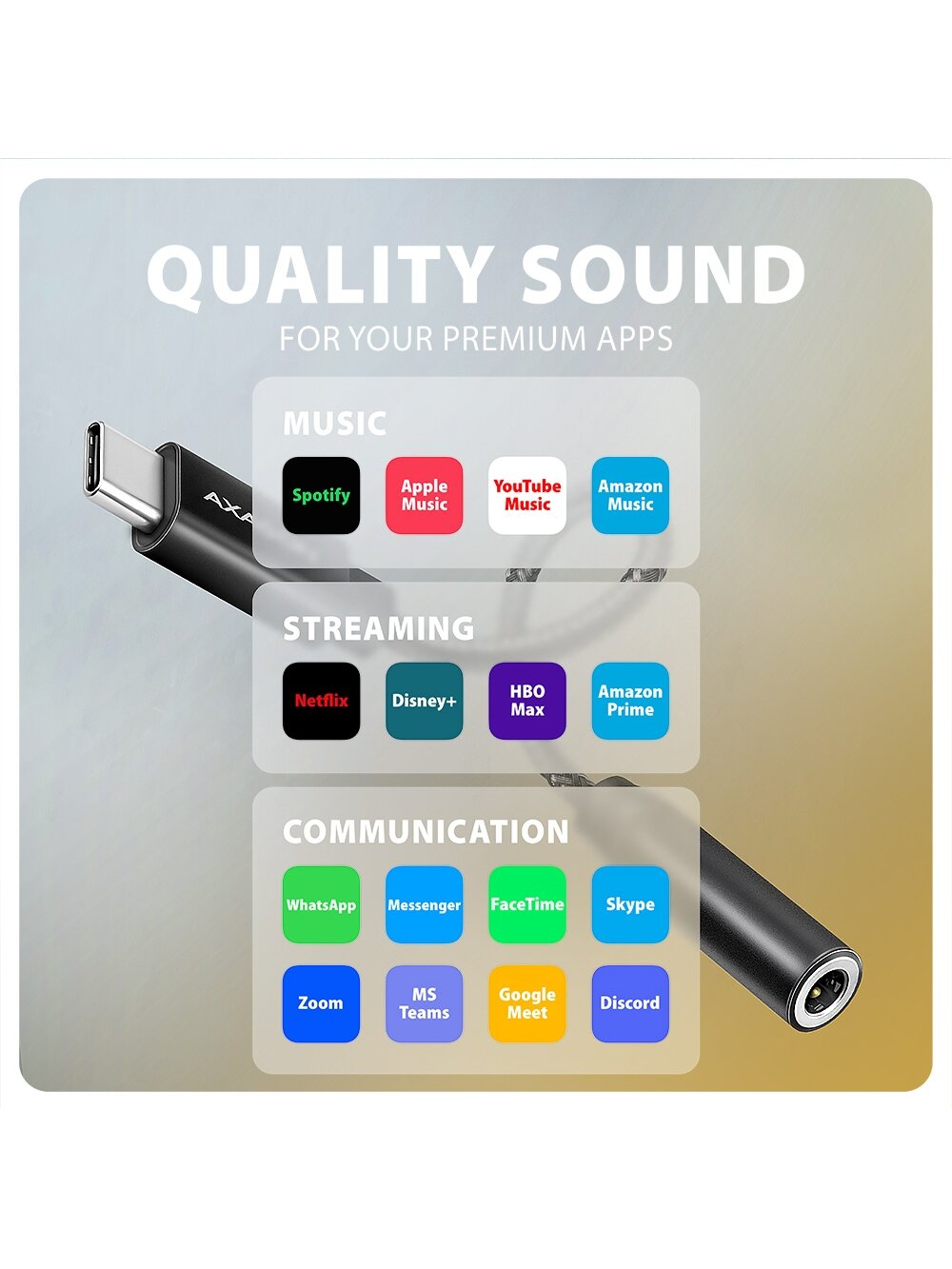 AXAGON | ADA-HC USB-C - HI-RES DAC Audio Adapter 7 AXAGON | ADA-HC USB-C - HI-RES DAC Audio Adapter 7