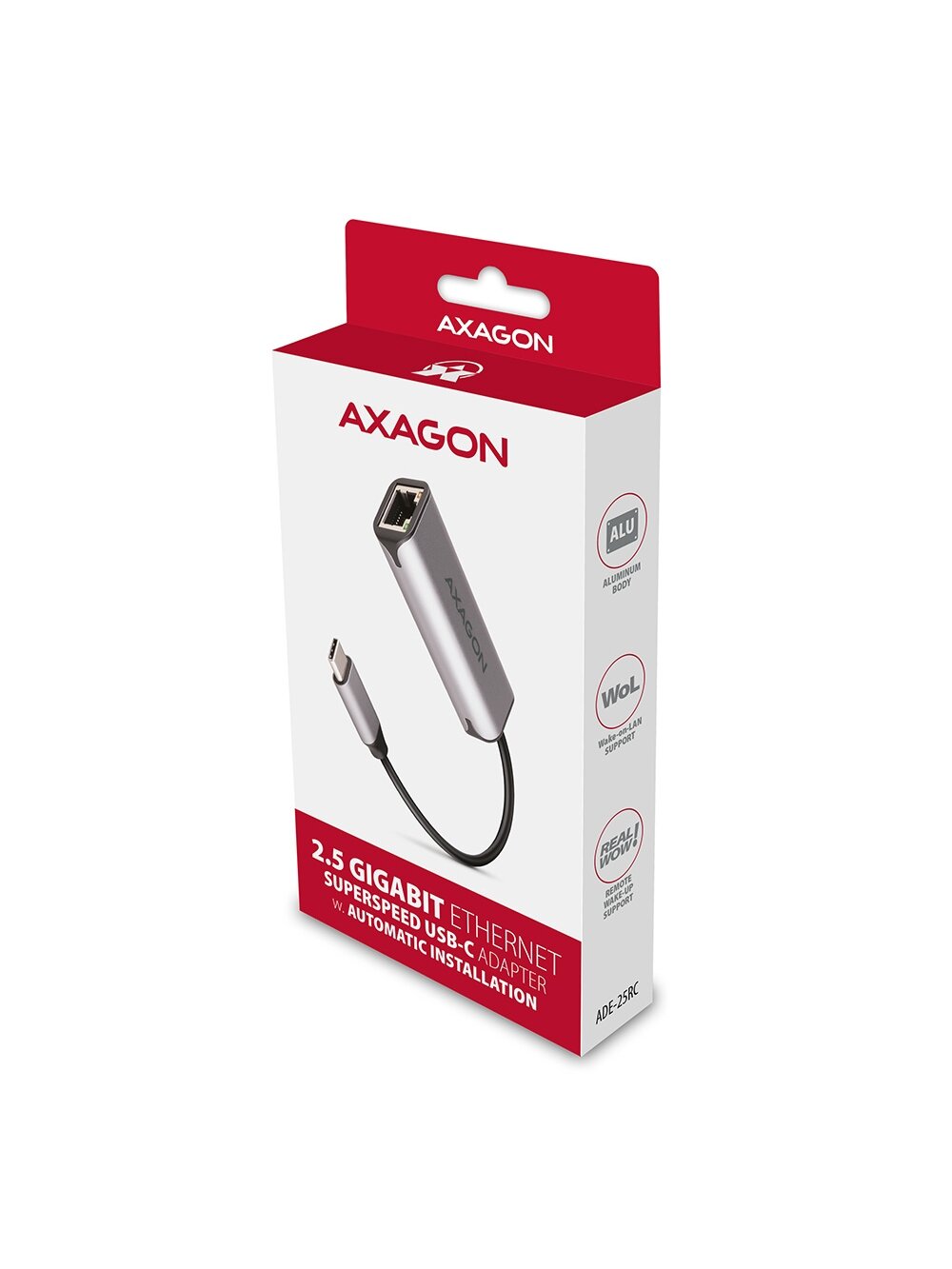 AXAGON | ADE-25RC SuperSpeed USB-C 2.5 Gigabit Ethernet 6