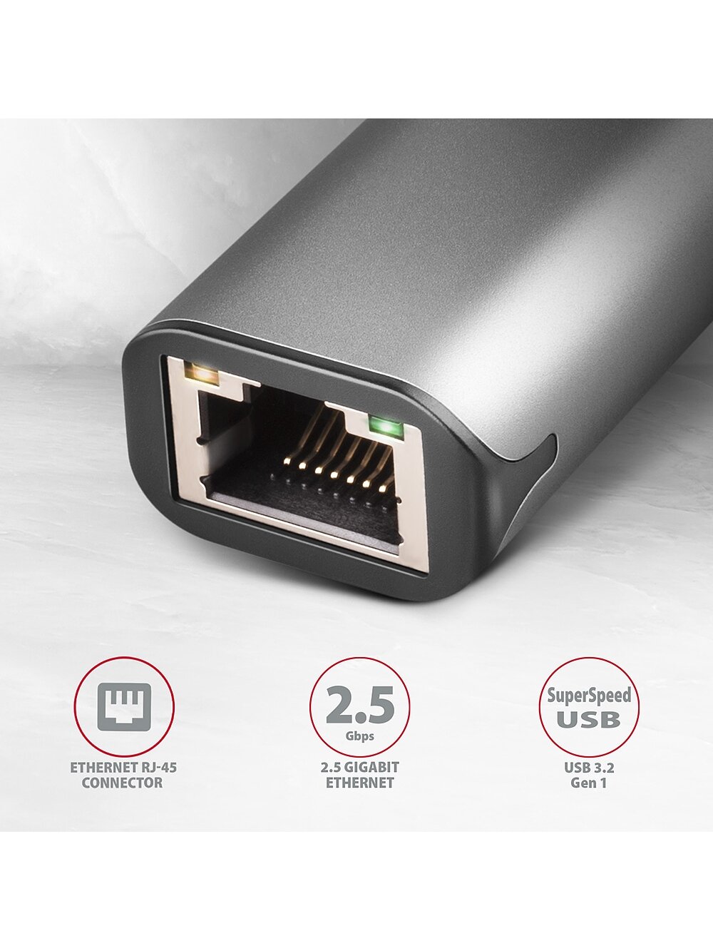 AXAGON | ADE-25RC SuperSpeed USB-C 2.5 Gigabit Ethernet 1 AXAGON | ADE-25RC SuperSpeed USB-C 2.5 Gigabit Ethernet 1