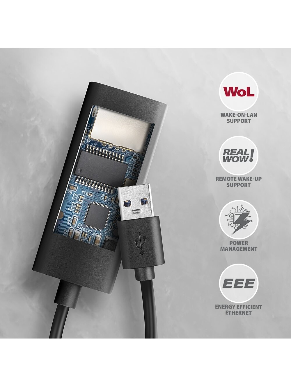 AXAGON | ADE-AR USB-A Gigabit Ethernet Adapter 4 AXAGON | ADE-AR USB-A Gigabit Ethernet Adapter 4