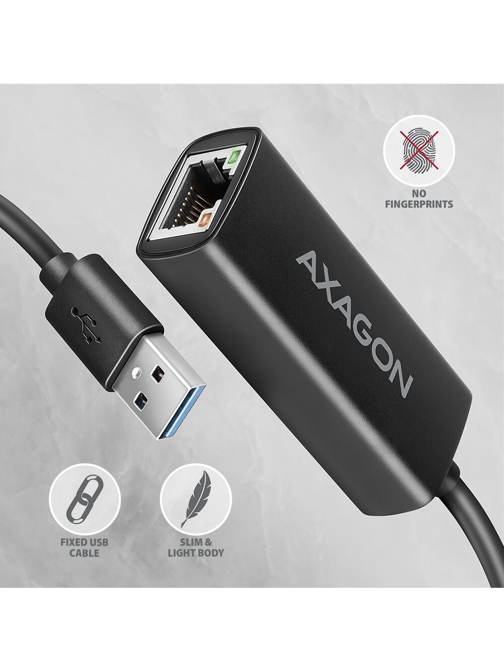 AXAGON | ADE-AR USB-A Gigabit Ethernet Adapter 3 AXAGON | ADE-AR USB-A Gigabit Ethernet Adapter 3
