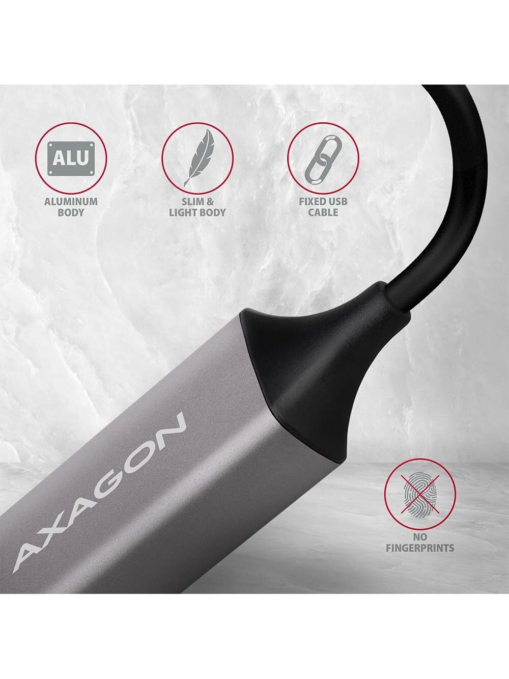 AXAGON ADE-TRC Compact aluminum USB-C 3.2 Gen 1 Gigabit Ethernet 10/100/1000Mbit adapter with automatic installation 3 AXAGON ADE-TRC Compact aluminum USB-C 3.2 Gen 1 Gigabit Ethernet 10/100/1000Mbit adapter with automatic installation 3