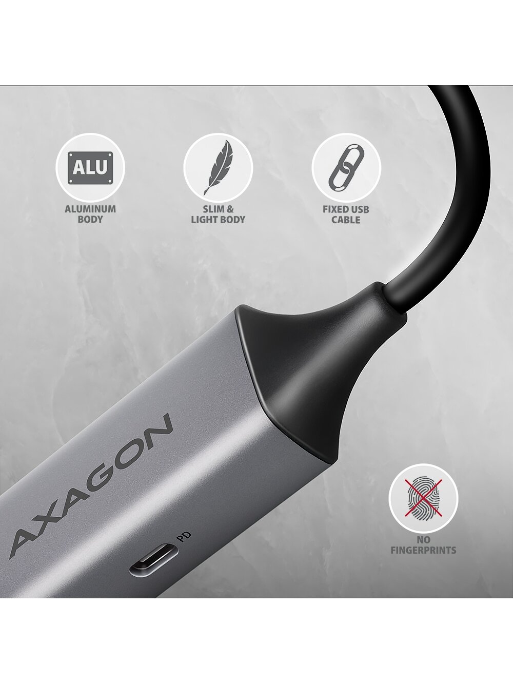 AXAGON | ADE-TXPD USB-C Gigabit Ethernet Adapter with PD 100W 4 AXAGON | ADE-TXPD USB-C Gigabit Ethernet Adapter with PD 100W 4