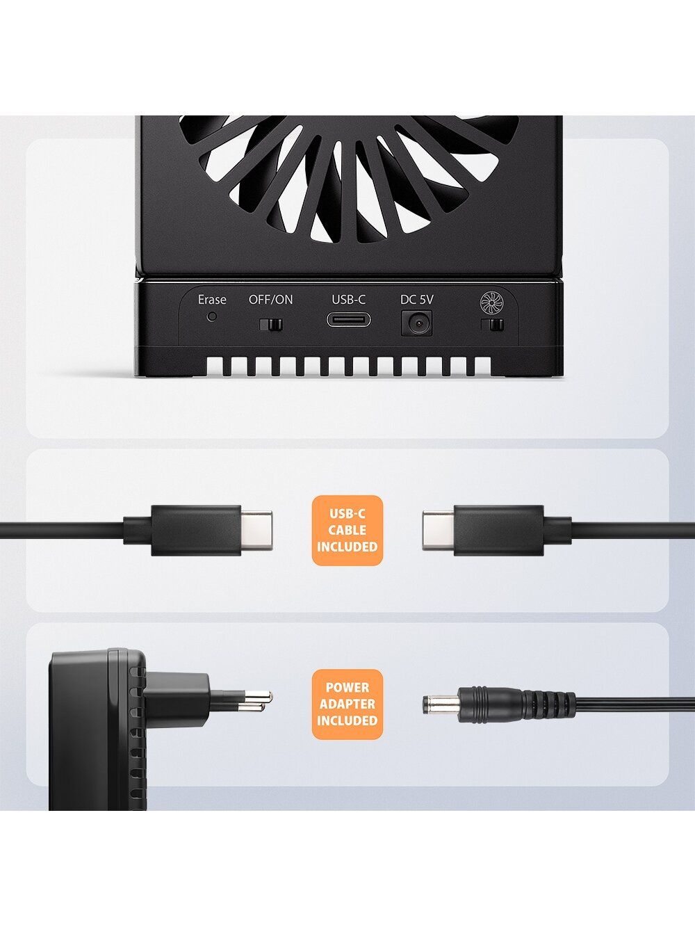 AXAGON ADSA-M2C44 USB4 docking station for 4x M.2 NVMe SSDs with disk cloning function without a PC 6 AXAGON ADSA-M2C44 USB4 docking station for 4x M.2 NVMe SSDs with disk cloning function without a PC 6