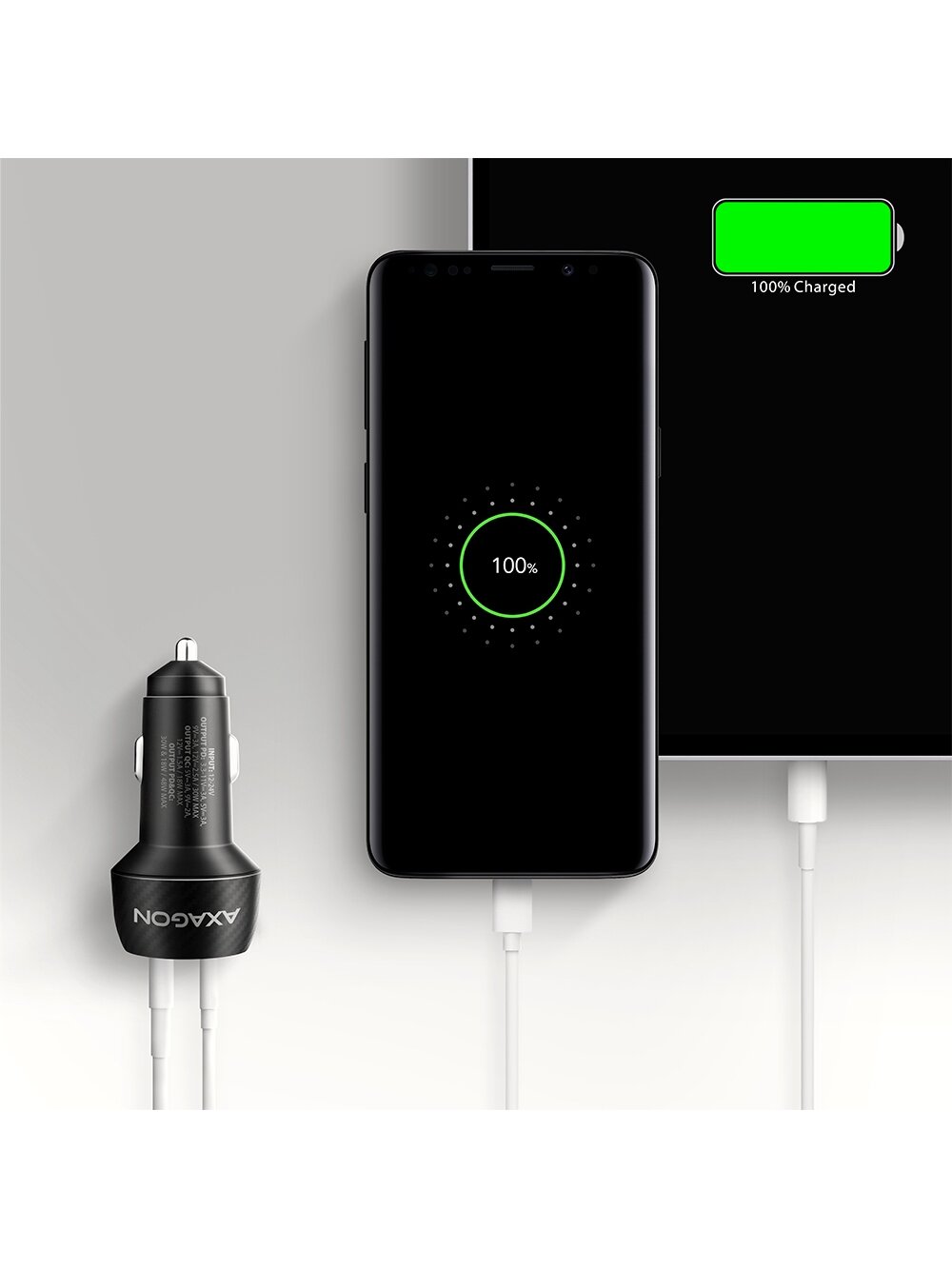 AXAGON Car charger 48W, USB-A + USB-C, PD3.0/PPS/QC4+/SFC | PWC-PQ48 3